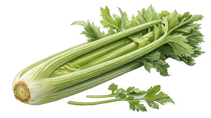 Fototapeta premium celery isolated on white