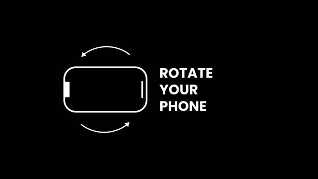 Please rotate your phone device 90&deg; to landscape mode for an optimized display. Phone flip and screen rotation animation included