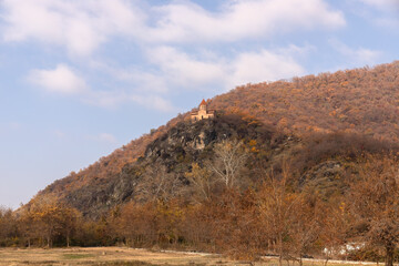 Temple of Caucasian Albania in Azerbaijan. City of Gakh. Azerbaijan.