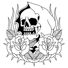 Old school vector designs for T-shirts, tattoos, stickers, etc.