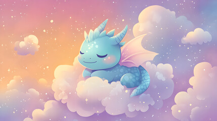 dragon blue sky and clouds