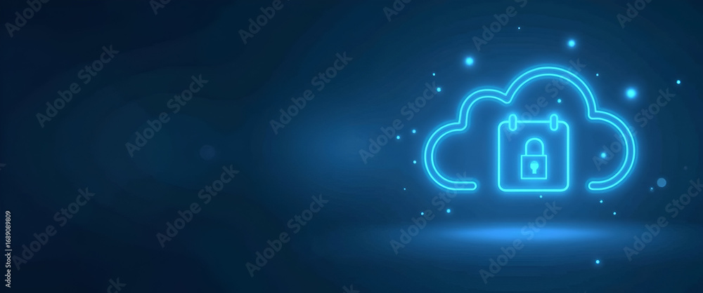 Poster advanced cloud backup solutions: secure automated data preservation & high redundancy for modern ent