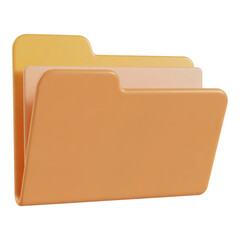 A 3D Render of Folders for Organizing Digital Files and Documents in a Clean and Modern Style for Efficient Workflow Management