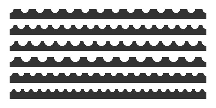 Perforated border vector. postage stamp edge design. Coupon ticket voucher border pattern. Endless retro perforated line. Black minimalist decorative frame element
