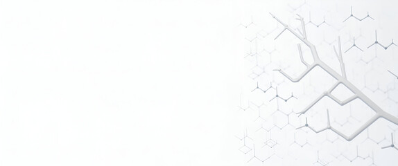 Minimalistic AI Circuit Patterns: Crisp Geometric Shapes & Branching Motifs on White for Corporate Marketing - Precision, Advanced Analytics, Sleek Design