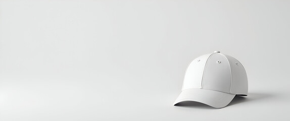 Customizable Blank White Cap for Branding: Perfect for Promotional Merchandise in Marketing with Space for Your Logo