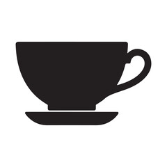 Tea Cup Silhouette icon . vector illustration EPS 10