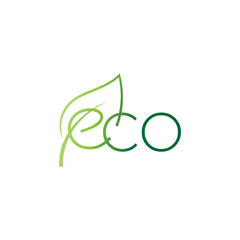 eco life logo design vector, Nature leave logo minimalist design green eco concept bio ecology healthy life environmental plant growth symbol, healthy life, body care, nature balance, eco lifestyle 