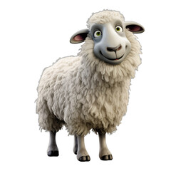 sheep isolated on white