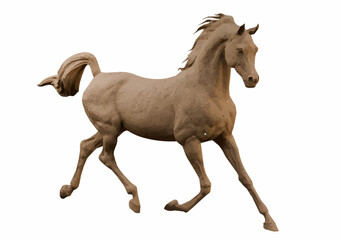 Vector idol of a horse, the most beloved and iconic animal in the Middle East. Known for strength, beauty, and speed.