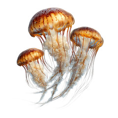 jellyfish tentacles with dynamic floating motion

