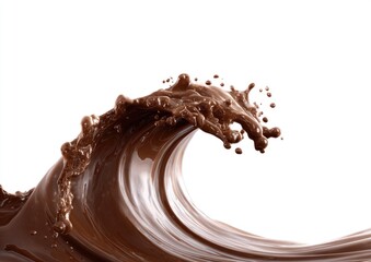 Chocolate liquid wave splash