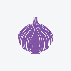 Red Onion or Garlic Illustration for Farm Garden Product Logo Design