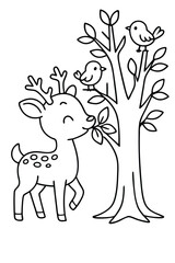 dear coloring page 27.eps