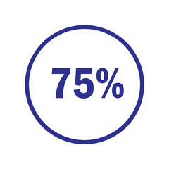 Circle Graphic of 75 Percent