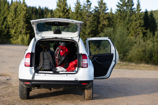 car full of luggage ready for travel