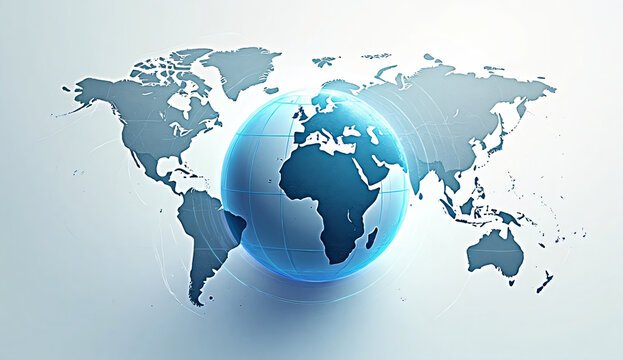 World globe earth vector icon isolated on a white background for travel and global concepts.