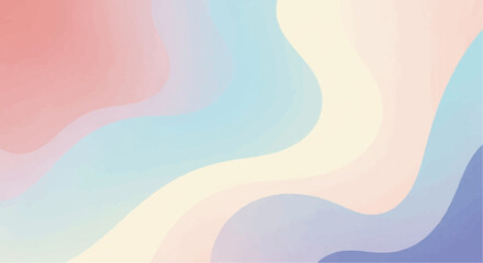 Soft pastel gradient background with flowing organic waves and smooth color transitions, creating a serene and modern abstract design.