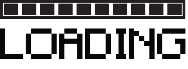 Retro Loading Bar Vector,Pixel Art Loading Screen Design,Classic Loading Progress Vector,Minimalist Loading Icon Illustration,Vintage Game Loading Graphic,Modern Loading Bar Vector Art,Stylish Loading