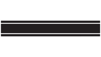 Obraz premium Black Horizontal Stripe Design on White Background