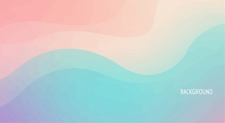 Obraz premium Abstract pastel gradient background with flowing shapes and soft colors.