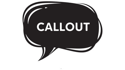 Callout Bubble with Bold Text