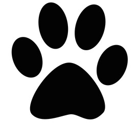 Paw Print Silhouette PNG..Animal Paw Print PNG..Dog Paw Silhouette..Cat Paw Print PNG..Black Paw Print Clipart dog paw print © Thanathon