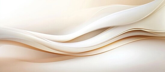 Obraz premium Abstract flowing fabrics in light beige and cream