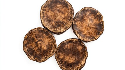 Rustic wooden coasters design