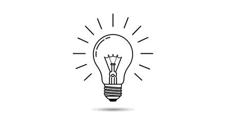 light bulb icon, idea symbol, innovation vector, creativity icon, electricity bulb graphic, lamp icon, bright idea symbol, energy vector design, glowing bulb illustration, invention icon, power symbol