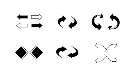 arrow icons, direction arrow vector, rotation arrow symbol, shuffle arrows illustration, exchange arrows icon, repeat symbol vector, loop arrow graphic, circular arrows illustration, swap icon vector,