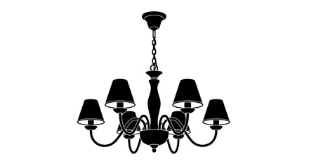 chandelier icon, ceiling light vector, elegant chandelier illustration, luxury lighting fixture, decorative lamp symbol, classic chandelier graphic, home decor lighting vector, interior design light i