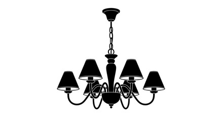 chandelier icon, ceiling light vector, elegant chandelier illustration, luxury lighting fixture, decorative lamp symbol, classic chandelier graphic, home decor lighting vector, interior design light i