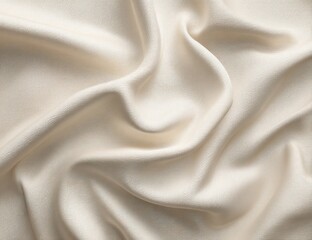 Obraz premium Creamy silk fabric drapes elegantly