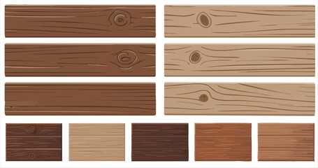 Wood texture set, wood background collection, wood sample