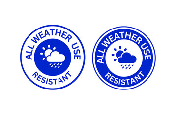 Set of all weather useresistant stamps, weather resistant stamps set, label, button