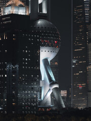 futuristic skyscraper view