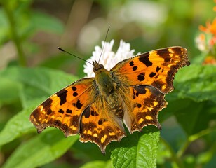 Obraz premium Butterfly resting on flower