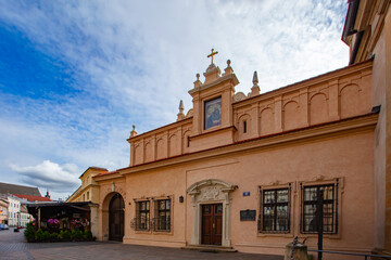 Obraz premium Historical buildings and architecture of Krakow city.