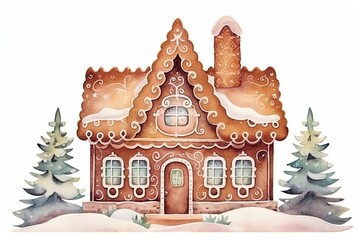 Gingerbread house christmas winter confectionery.
