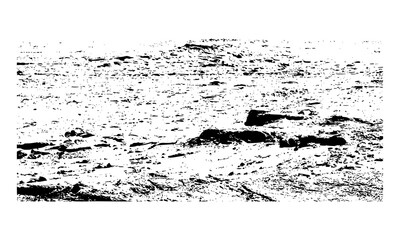 black and white grunge background, mars grunge texture, mars land vector, mars stone vector © SM