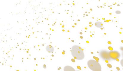 Abstract bokeh lights create a festive and magical atmosphere for celebrations transparent background