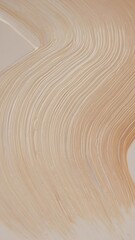 Minimalist abstract art showcasing thick, wavy brush strokes in a soft, neutral beige color, ideal for a serene and modern background