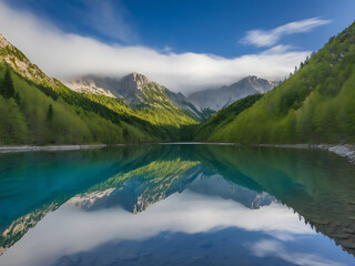 Fototapeta premium lake in the mountains