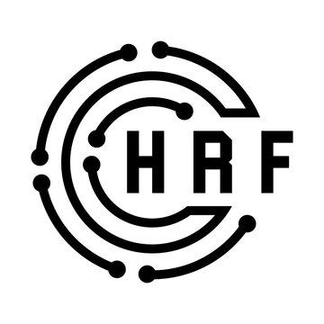 HRF letter design. HRF letter technology logo design. HRF  Monogram logo design for an entrepreneur and business.