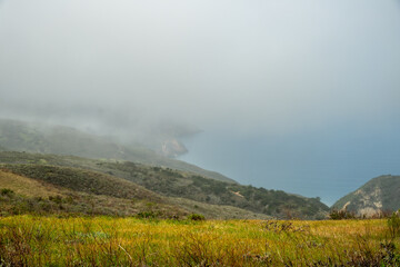 Clouds Fill Chinese Harbor in Channel Islands National Park