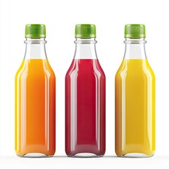 Photo of juice Bottles Isolated on white background