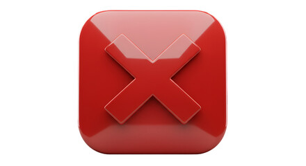 Rejecting the expected a bold red cross button symbolizes choices and decisive moments on a stark black background with
