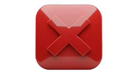 Rejecting the expected a bold red cross button symbolizes choices and decisive moments on a stark black background with