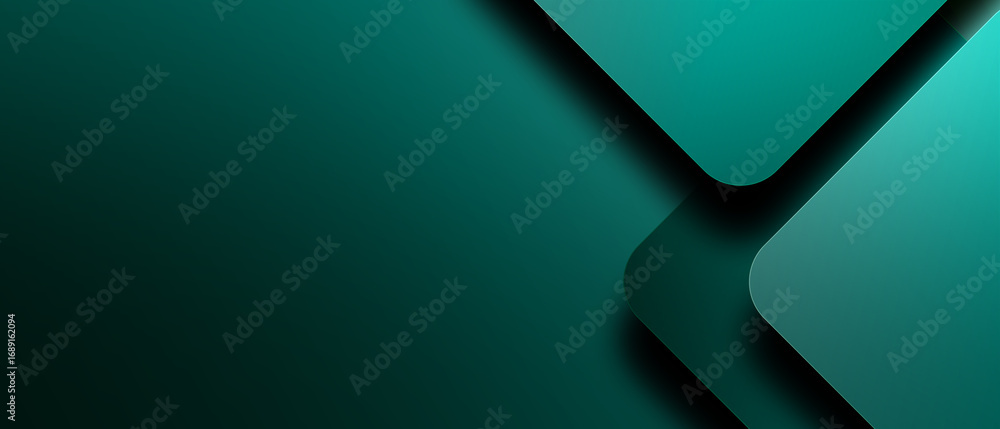 Poster a modern minimalist composition, featuring layered angular shapes